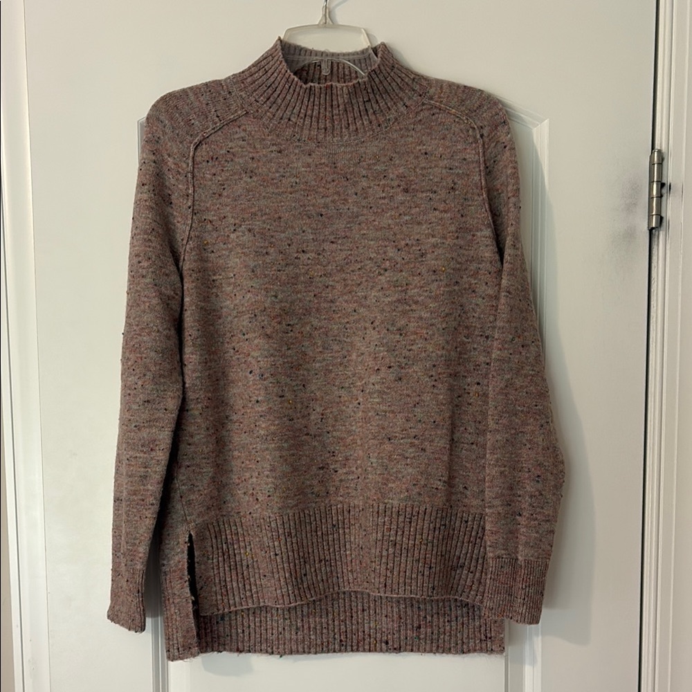 LOFT Brown Cowl Neck Sweater Timeless Knit